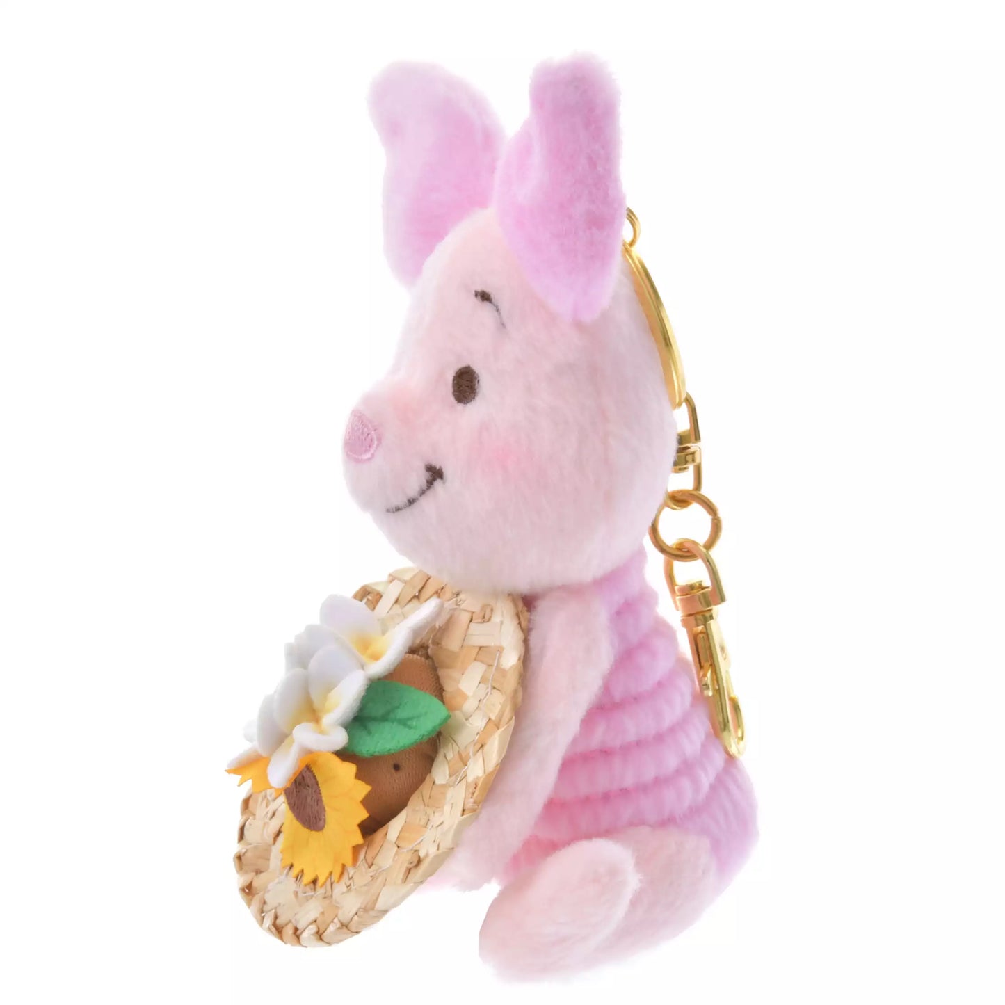 "Pre-Order" JDS - Piglet Plush Keychain - Straw Hat