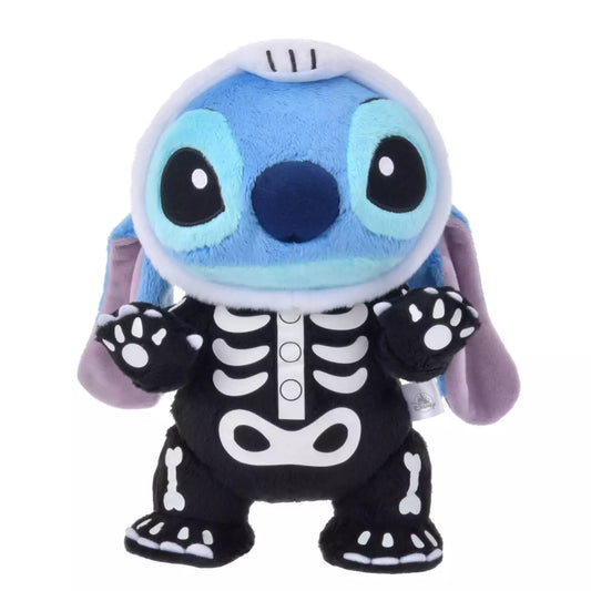 HKDL/JDS - Stitch Skull-Style Plush Toy 25cm - Disney Halloween 2024【Ready Stock】