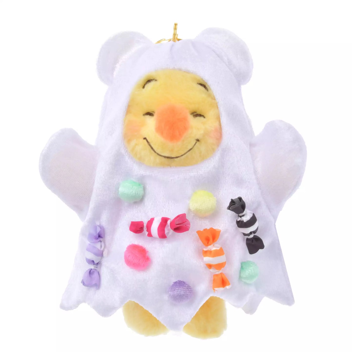 HKDL - Winnie the Pooh Ghost Dressed Plush Keychain - Disney Halloween 2024【Ready Stock】