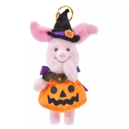 HKDL - Piglet Pumpkin Costume Plush Keychain - Disney Halloween 2024【Ready Stock】