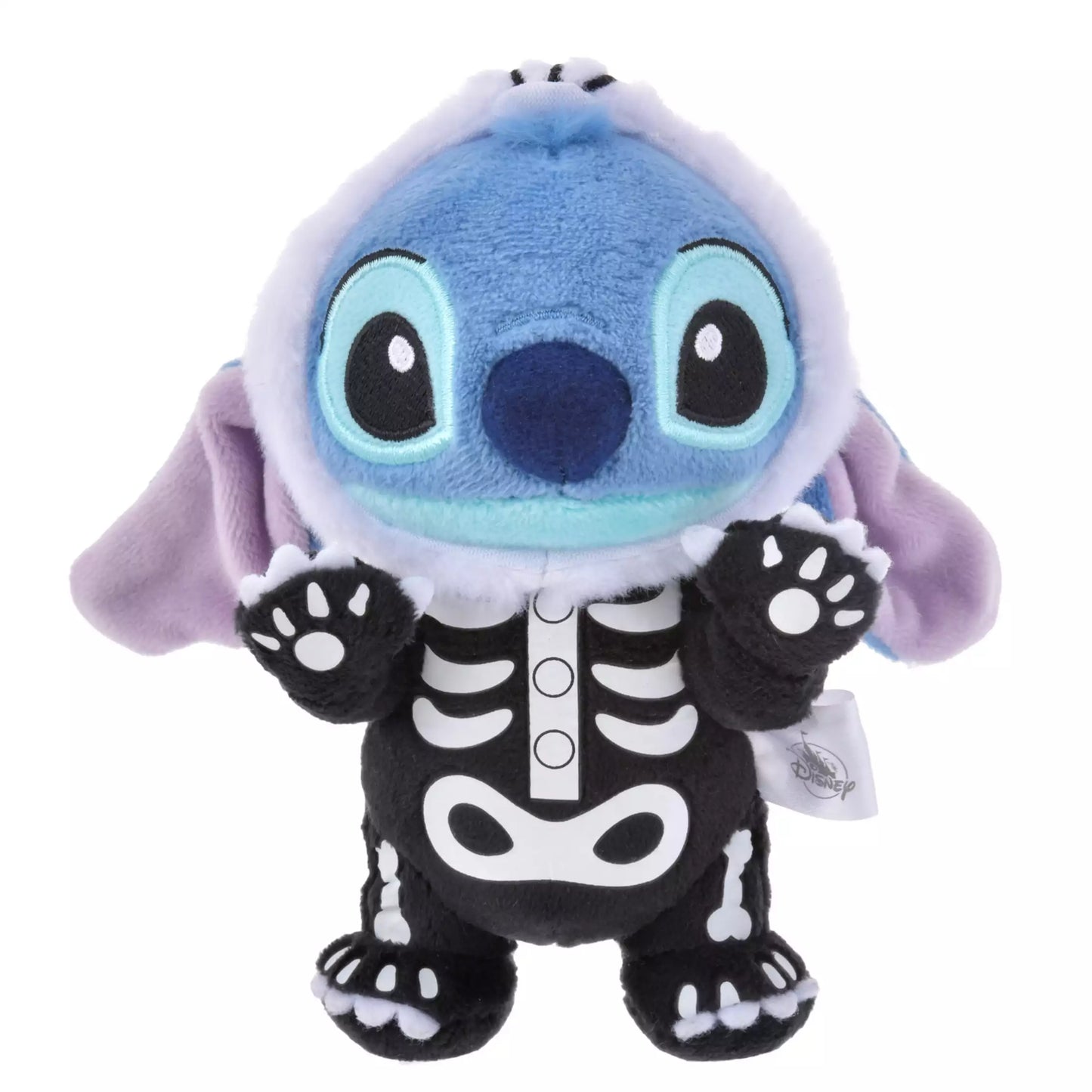 HKDL - Stitch Skull-Style Plush Keychain - Disney Halloween 2024【Ready Stock】