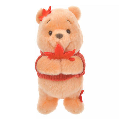 JDS - Winnie the Pooh Plush Bag Charm Keychain - Autumn Leaves "紅葉"【Ready Stock】