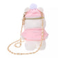 "Pre-Order" JDS - Winnie the Pooh Plush Shoulder Bag - Fruit Latte Color WHITE POOH, 2024 Winter Collection