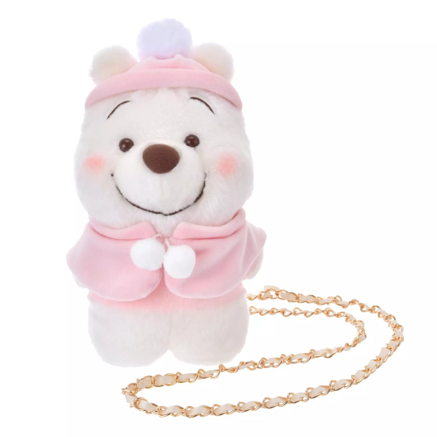 "Pre-Order" JDS - Winnie the Pooh Plush Shoulder Bag - Fruit Latte Color WHITE POOH, 2024 Winter Collection