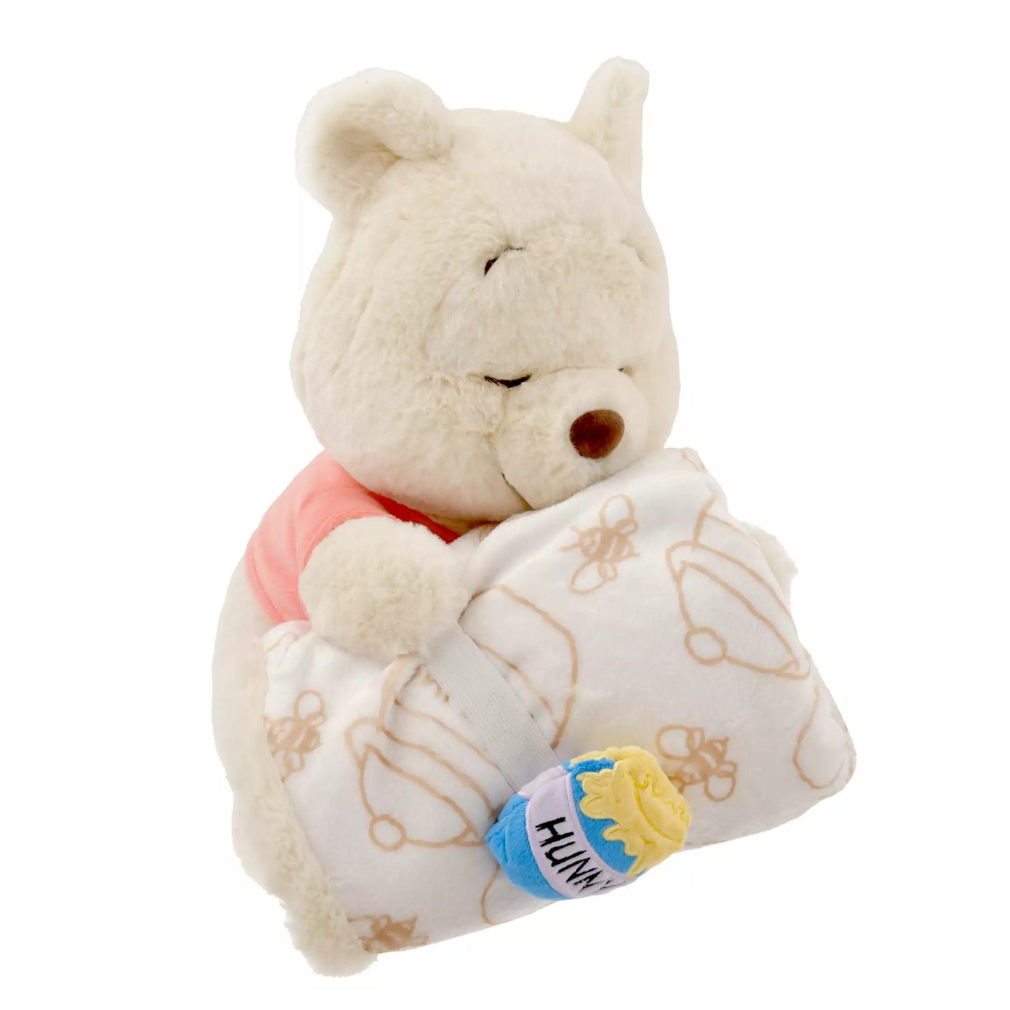 "Pre-Order" JDS - Winnie the Pooh Blanket with Honey Pot Pattern and Plush Toy