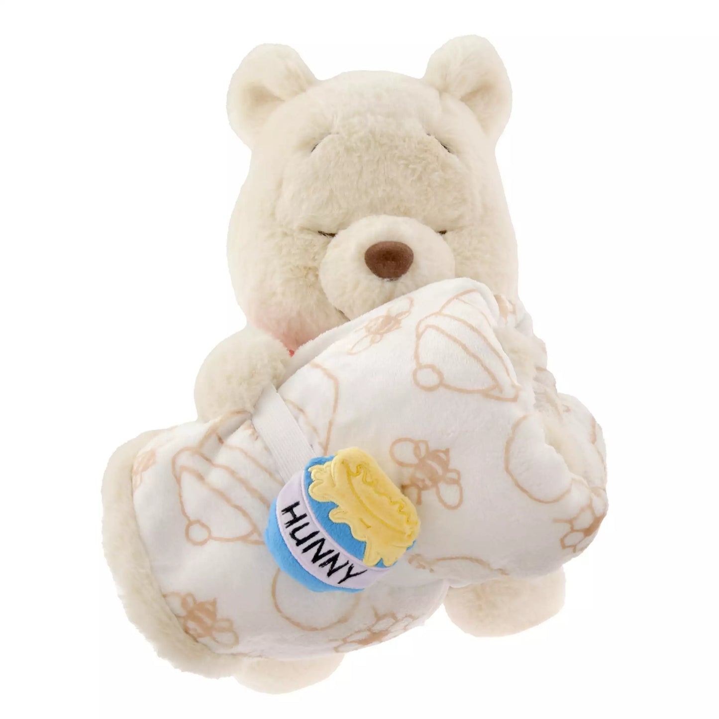 "Pre-Order" JDS - Winnie the Pooh Blanket with Honey Pot Pattern and Plush Toy