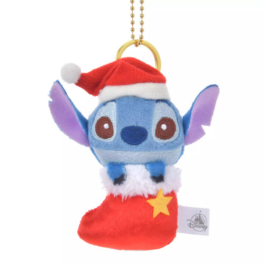 "Pre-Order" JDS - Stitch Plush Keychain - Sock Christmas, 2024 Christmas Collection