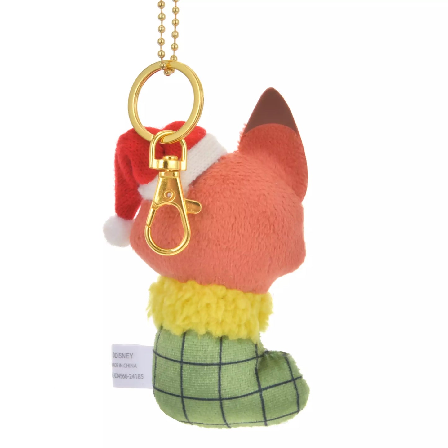 "Pre-Order" JDS - Nick Wilde Plush Keychain - Sock Christmas, 2024 Christmas Collection