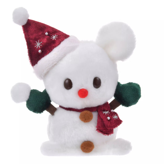 "Pre-Order" JDS - Snowman Mickey-Style Plush "Urupocha-chan"- DISNEY CHRISTMAS, 2024 Christmas Collection