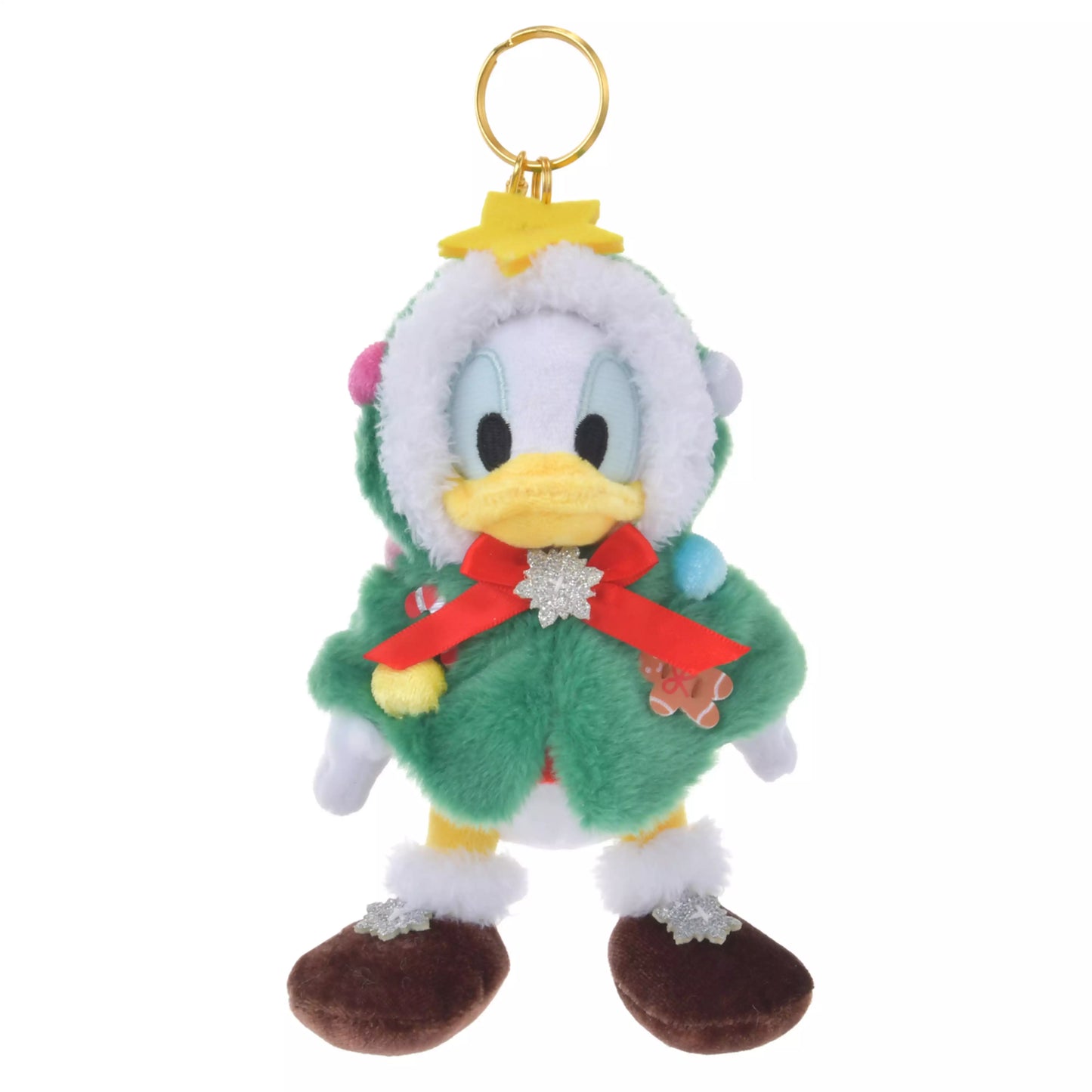 HKDL - Donald Duck Christmas Tree Fashion Plush Keychain, Disney Christmas 2025【Ready Stock】