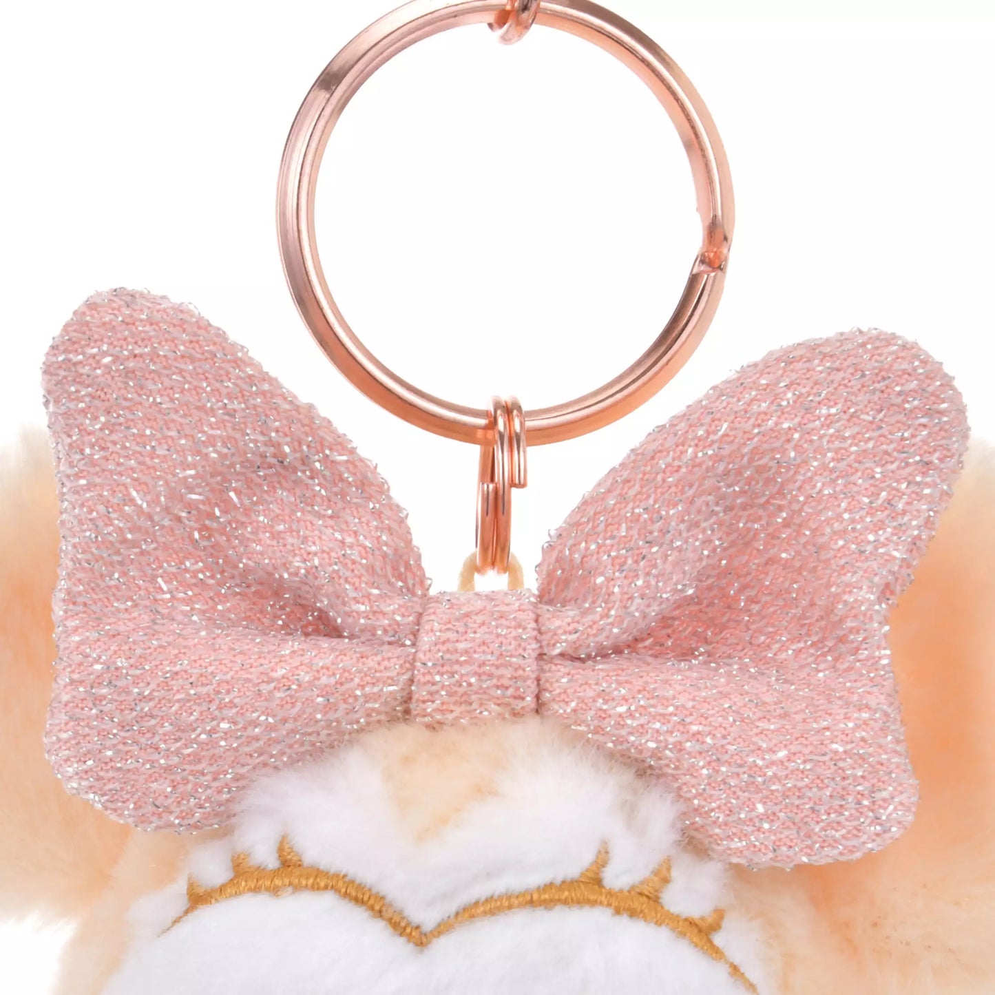 "Pre-Order" JDS - Minnie Mouse Plush Keychain - Winter Shiny Color, 2024 Christmas Collection