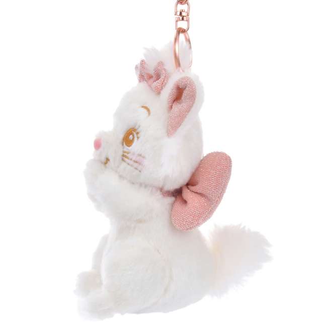 "Pre-Order" JDS - Marie The Aristocats Plush Keychain - Winter Shiny Color, 2024 Christmas Collection