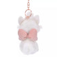 "Pre-Order" JDS - Marie The Aristocats Plush Keychain - Winter Shiny Color, 2024 Christmas Collection