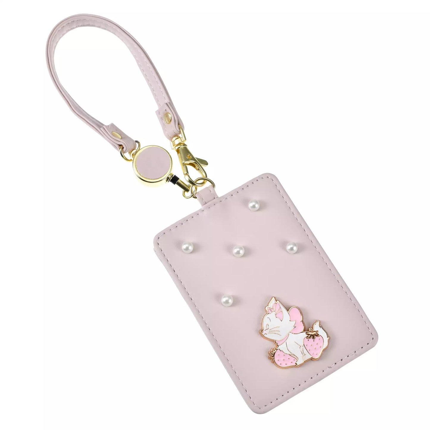 "Pre-Order" JDS - Marie The Fashionable Cat Commuter Pass Case Reel Type (STRAWBERRY COLLECTION 2025)