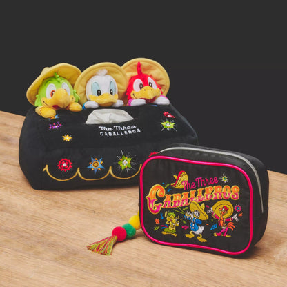 "Pre-Order" JDS - Donald, Jose Carioca, Panchito pouch with charm (THE THREE CABALLEROS 80TH)