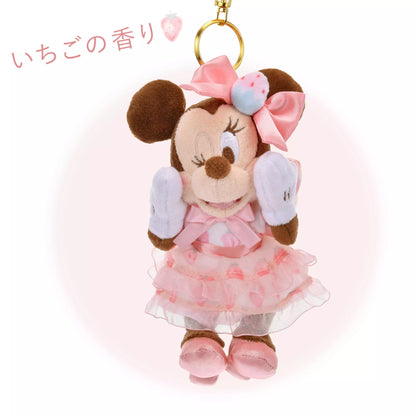 "Pre-Order" JDS - Minnie Mouse Plush Keychain (STRAWBERRY COLLECTION 2025)