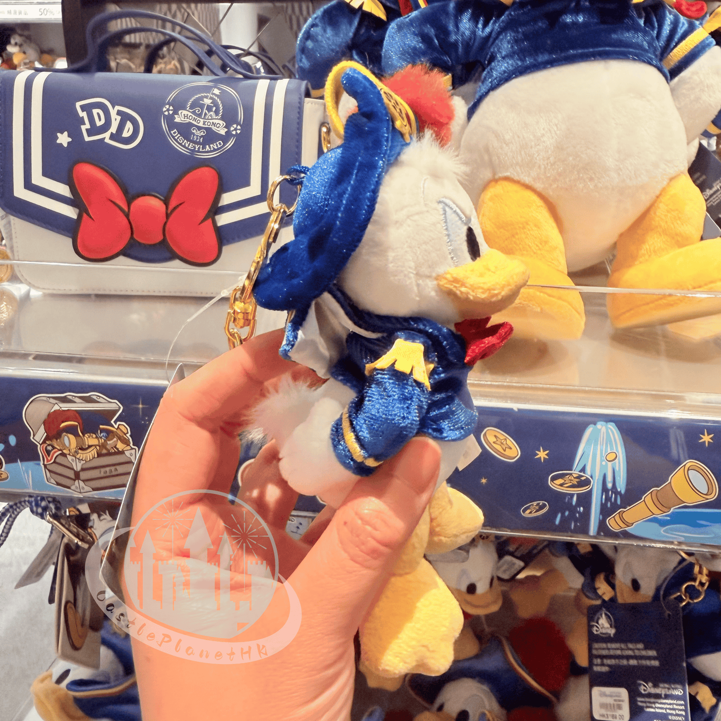 "Pre Order" HKDL - Donald Plush Bag Charm, Donald Captain 2026