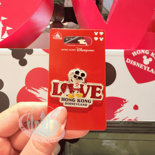 "Pre-Order" HKDL - LOVE Mickey Pin, Love Hong Kong Disneyland 2026