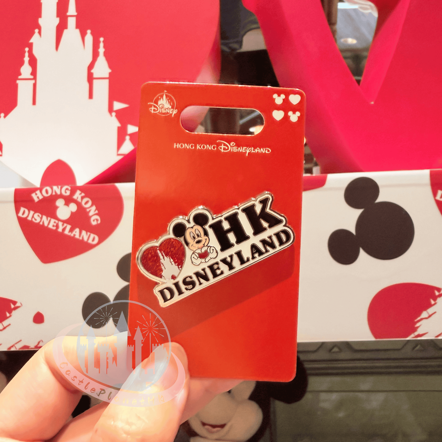 "Pre-Order" HKDL - Castle Mickey Pin, Love Hong Kong Disneyland 2026