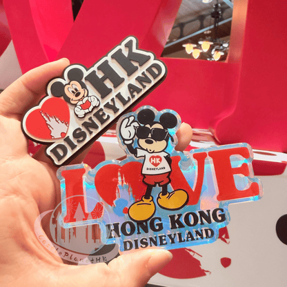 "Pre-Order" HKDL - LOVE Mickey Decoration Magnet, Love Hong Kong Disneyland 2026