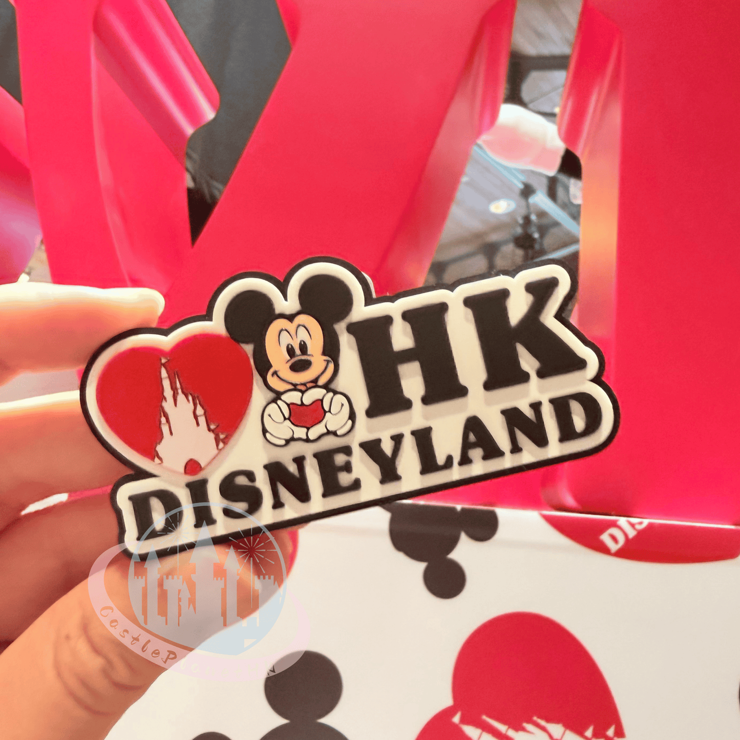 "Pre-Order" HKDL - Castle Mickey Decoration Magnet, Love Hong Kong Disneyland 2026