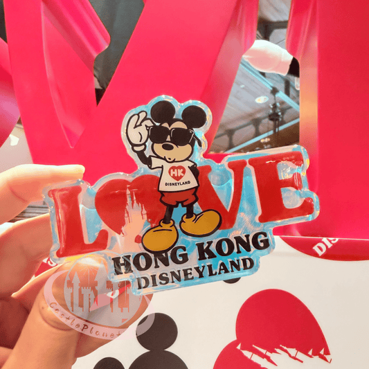"Pre-Order" HKDL - LOVE Mickey Decoration Magnet, Love Hong Kong Disneyland 2026