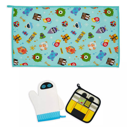 “Pre-order” HKDL - Pixar Holiday Oven Mitt and Towel Set