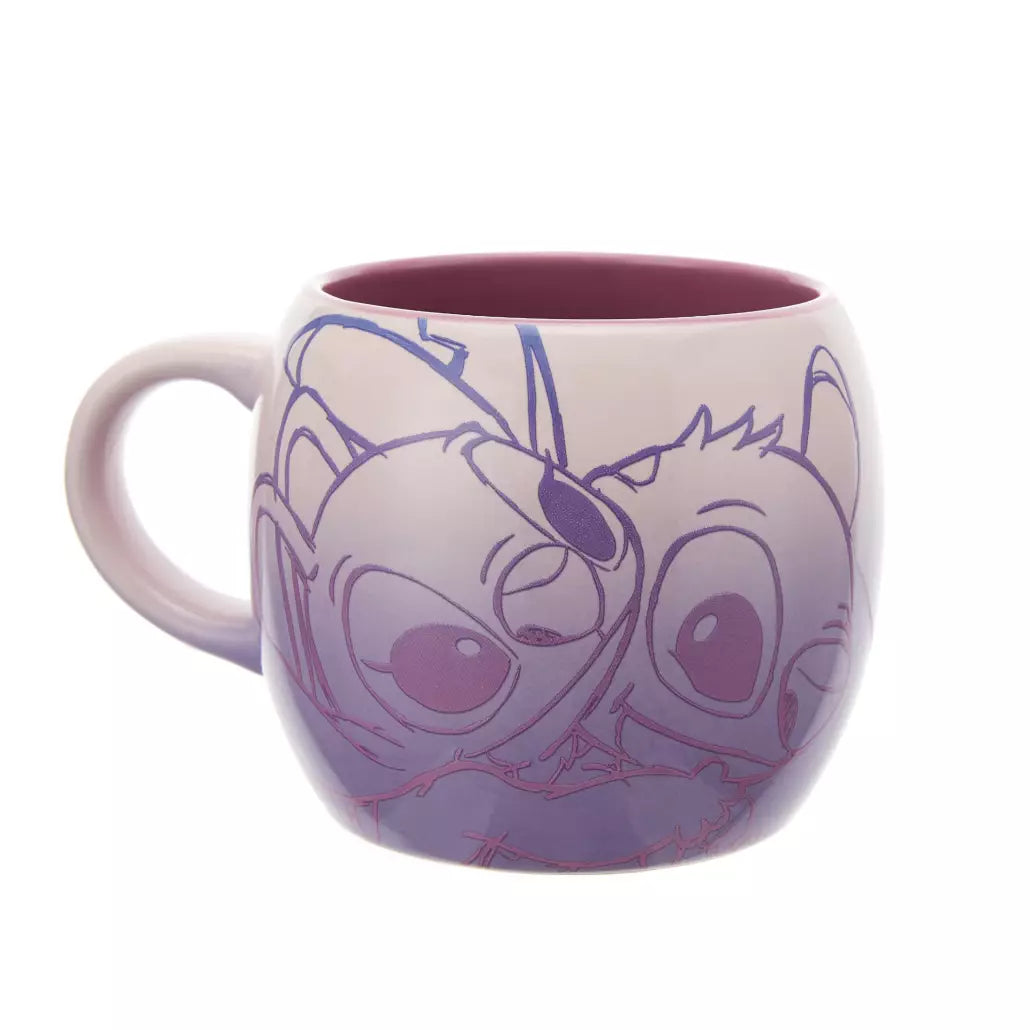 “Pre-order” HKDL - Angel and Stitch Purple Mug, Spring love series ...