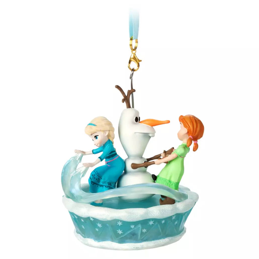 “Pre-order” HKDL - Anna, Elsa and Olaf Singing Living Magic Sketchbook Ornament