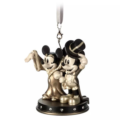 “Pre-order” HKDL - Mickey Mouse and Minnie Mouse Sketchbook Ornament, Mickey's Gala Premiere