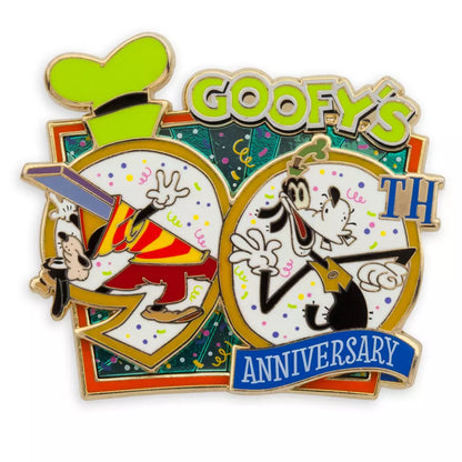 「予約注文」HKDL - グーフィー 90 周年記念ピン
