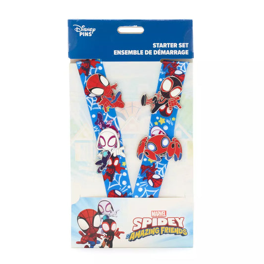 "Pre-Order" HKDL - Spidey and His Amazing Friends Lanyard and Pins Set
