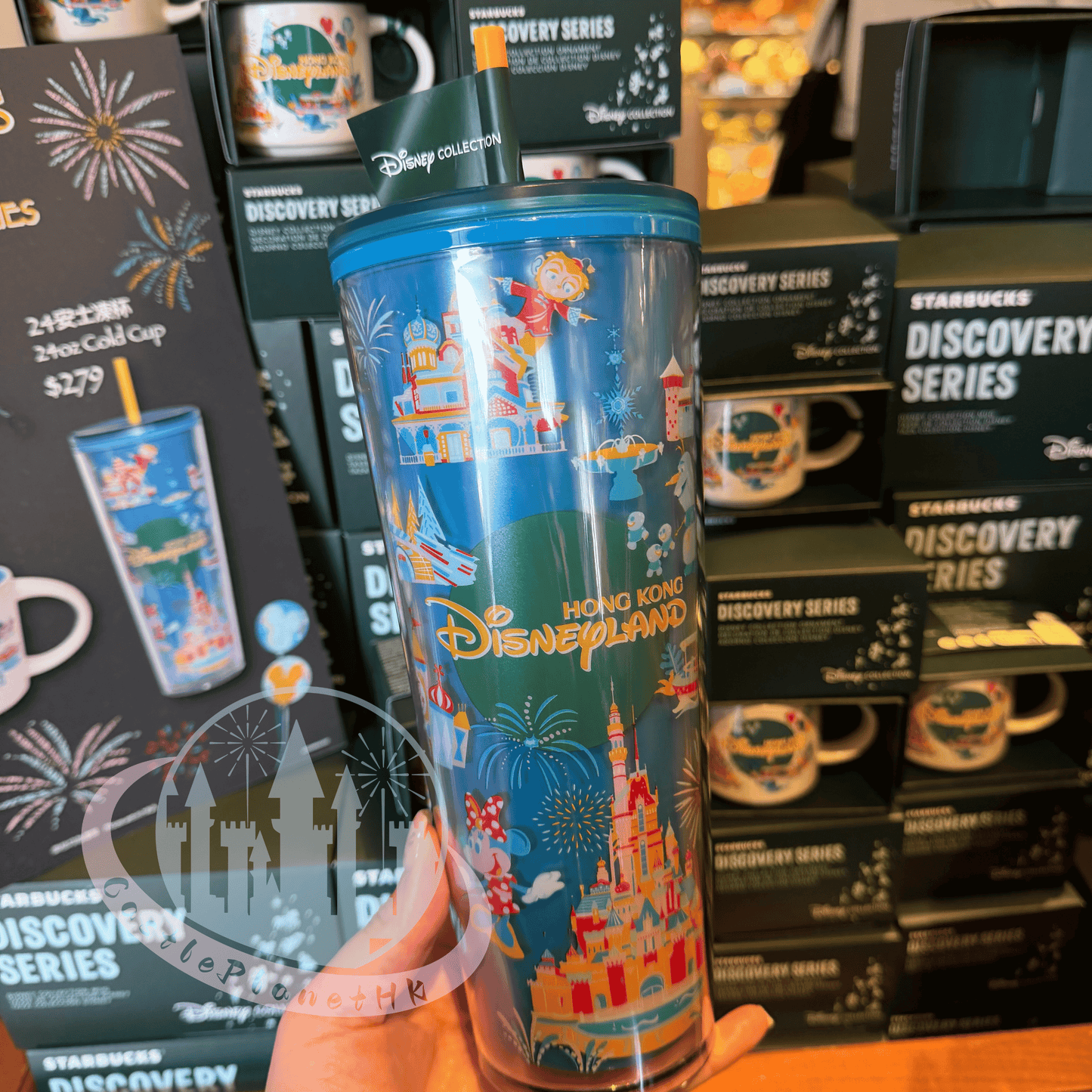 “Pre-order” HKDL - Starbucks + HKDL 24OZ Cold Cup with Straw Accessories, Starbucks Discovery Series 2026