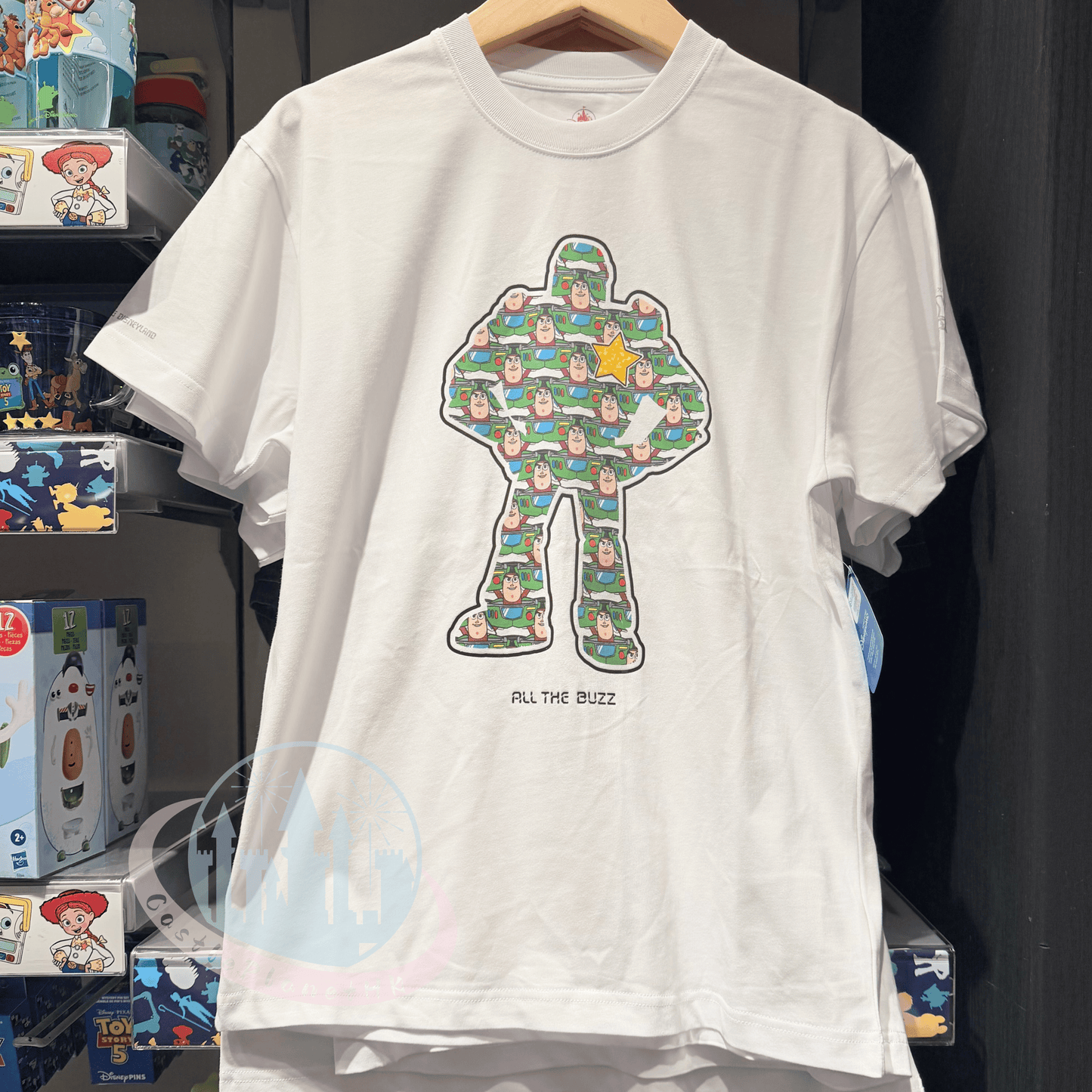 “Pre-order” HKDL - Buzz Lightyear Collage T-Shirt for Adults, Toy Story 2026