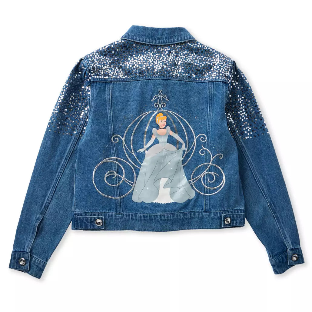 "Pre-Order" HKDL - Cinderella 75th Anniversary Denim Jacket for Adults