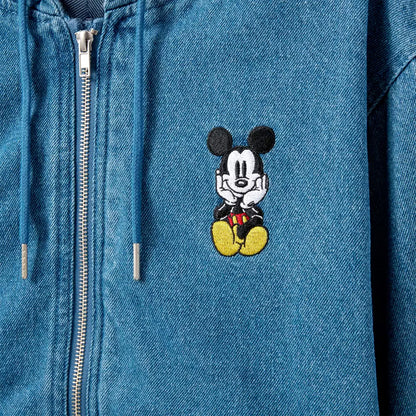 “Pre-order” HKDL - Mickey Mouse Denim Zip Hoodie for Adults