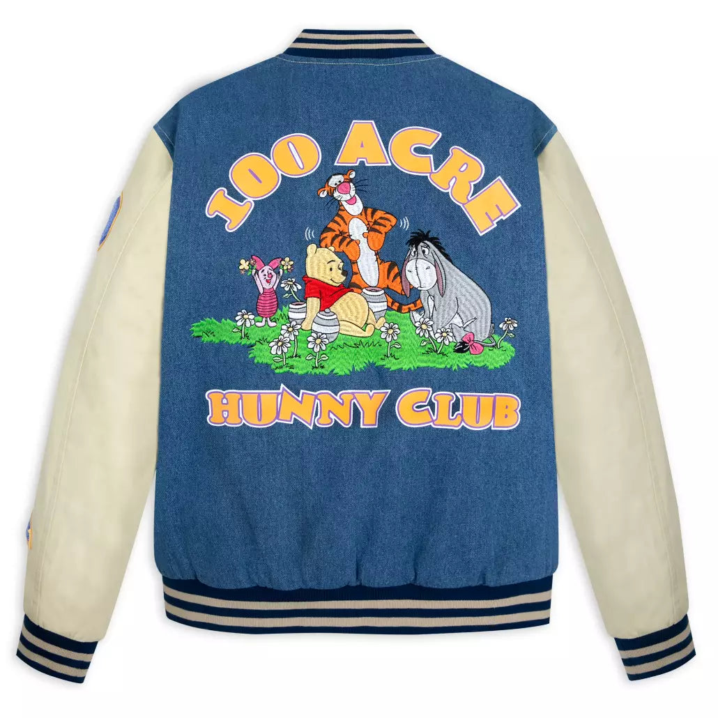 "Pre-Order" HKDL - Winnie the Pooh Varsity Jacket for Adults