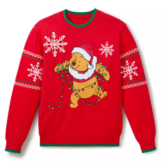 "Pre-Order" HKDL - Winnie the Pooh Light-Up Holiday Sweater for Adults, 2025 Christmas