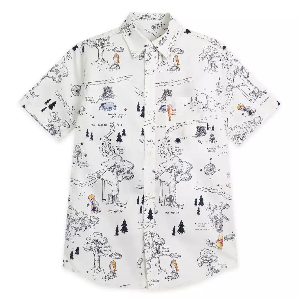 "Pre-Order" HKDL - Winnie the Pooh Woven Shirt for Adults