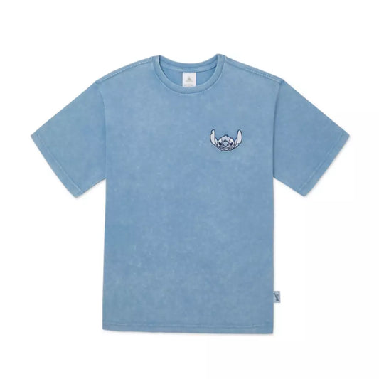 “Pre-order” HKDL - Stitch Denim T-Shirt for Adults, Lilo & Stitch