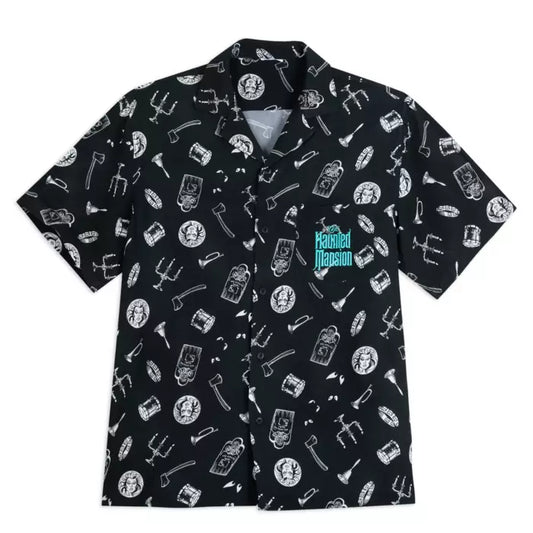 "Pre-Order" HKDL - The Haunted Mansion Button Down Shirt for Adults