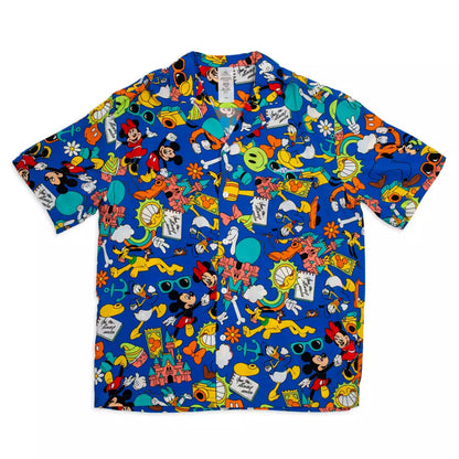 "Pre-Order" HKDL - Mickey and Friends "Play in the Park" Woven Shirt for Adults