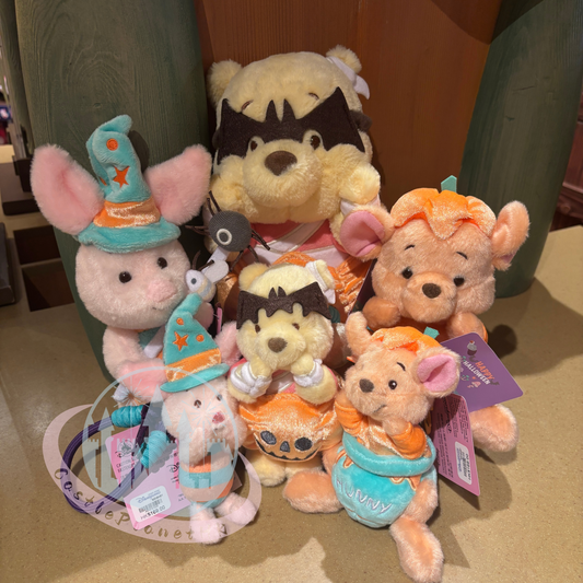 "Pre-Order" HKDL - Winnie the Pooh Plush Bag Charm, 2025 “Halloween Party”