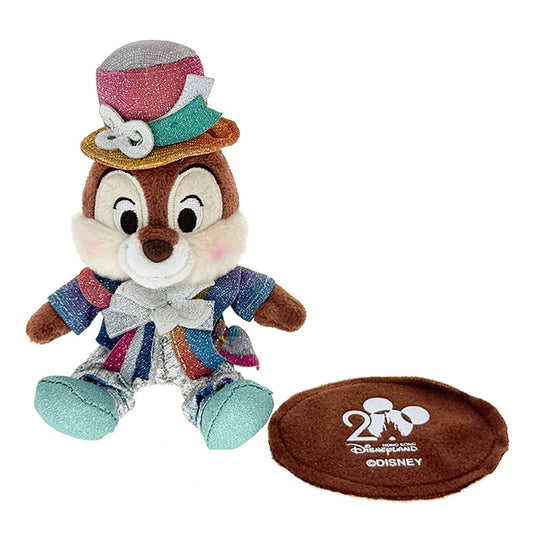 "Pre-Order" HKDL - Chip Magnetic Shoulder Pal Plush, HKDL 20th Anniversary Grand Celebration