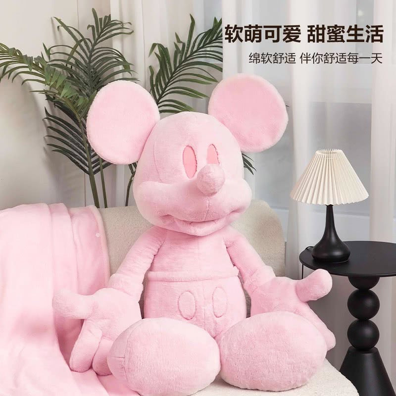 "Pre-Order" Other - Mickey Mouse Plush with Blanket, Pink (Jumbo size)