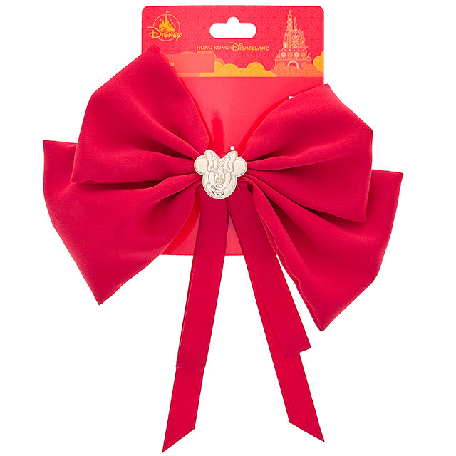 "Pre-Order" HKDL - Minnie Red Bow Hair Clip (Chinese New Year 2026)