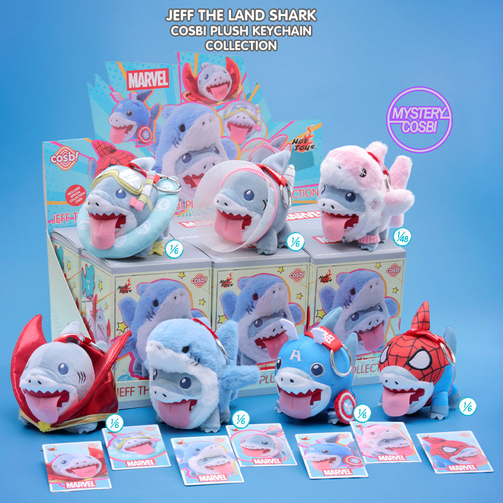 “Pre-Order” Other - Marvel Jeff the Land Shark Plush Keychain Blind Box, COSBI