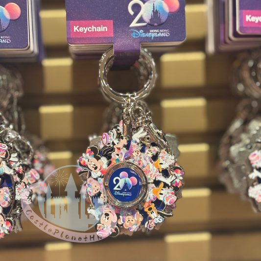 "Pre-Order" HKDL - Mickey & Friends Metal Keychain, HKDL 20th Anniversary Grand Celebration