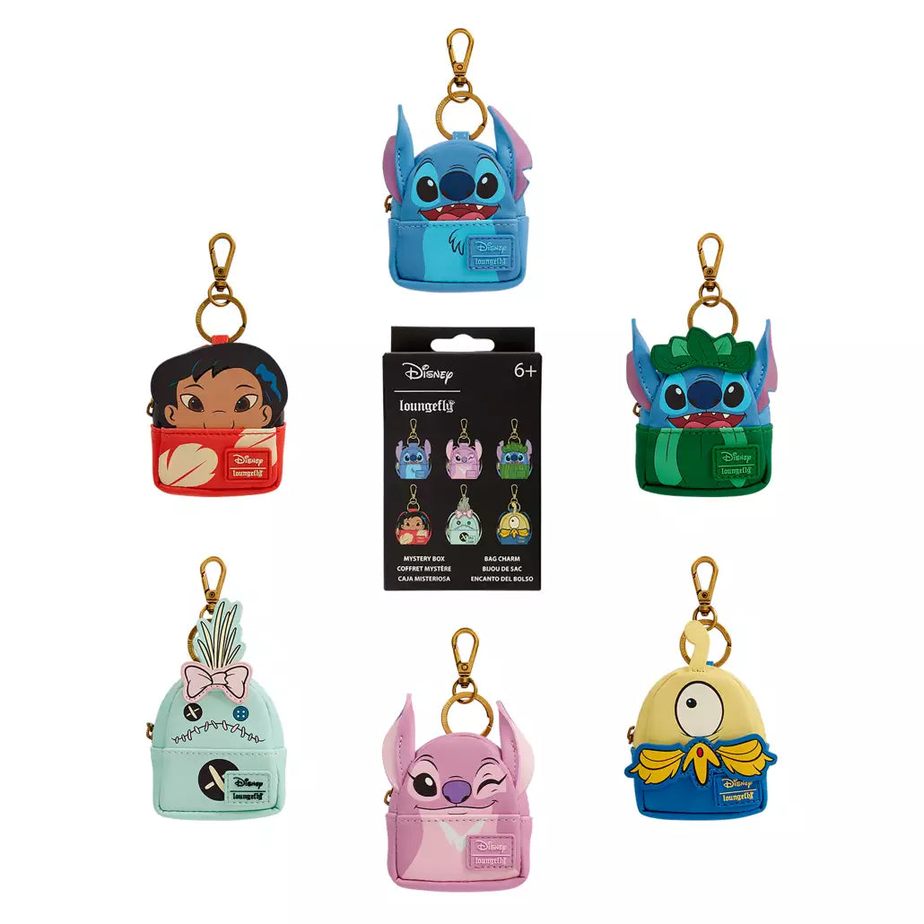 "Pre-Order" HKDL - Loungefly Lilo & Stitch Mini Backpack Mystery Bag Charm