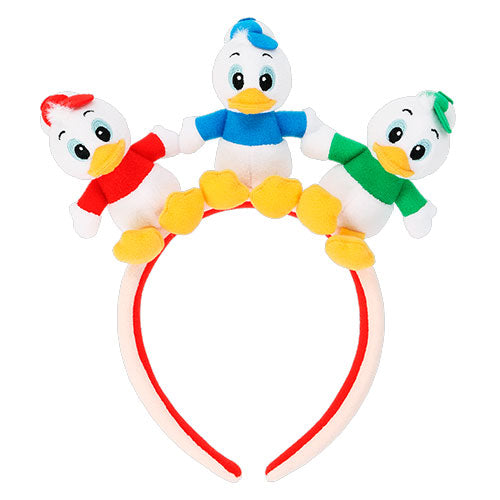 "Pre-Order" TDR - Huey, Dewey, and Louie Plush Headband ,TASTY AND FRESH